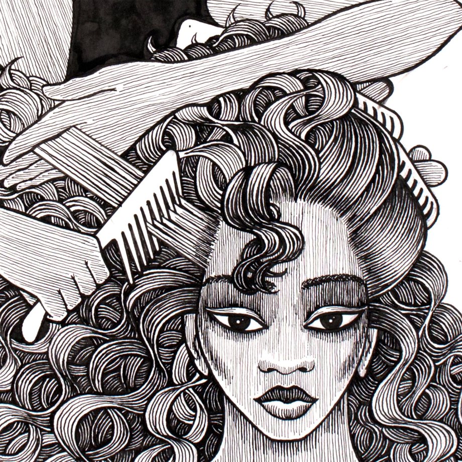 black-hair-salon2-combing-hair-curls-detail